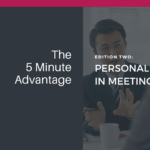 The 5 Minute Advantage #2: Personal impact in meetings WWW LinkedIn Newsletter banner MARCH 2026